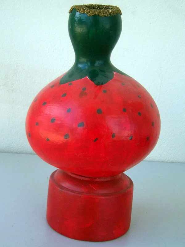 Κολοκύθα διακοσμητική – Φράουλα χειροτεχνία Κολοκύθα διακοσμητική – Φράουλα χειροτεχνία