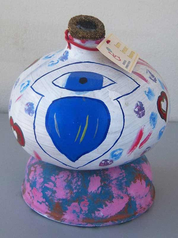 Κολοκύθα διακοσμητική με Μάτι χειροτεχνία Κολοκύθα διακοσμητική με Μάτι χειροτεχνία