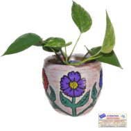 Κεραμική γλάστρα "Δια χειρός" - ύψος 15 εκ. πλάτος 17 εκ. Κεραμική γλάστρα "Δια χειρός" - ύψος 15 εκ. πλάτος 17 εκ.