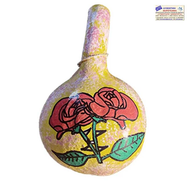 Κολοκύθα διακοσμητική - Τριαντάφυλλα χειροτεχνία Κολοκύθα διακοσμητική - Τριαντάφυλλα χειροτεχνία