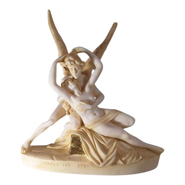 Έρως και η Ψυχή πατίνα όχρα - Προτομή Έρως και η Ψυχή πατίνα όχρα - Προτομή